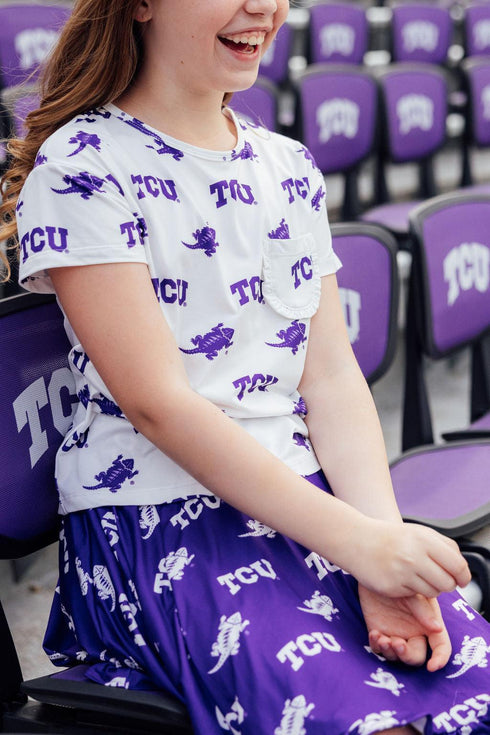 tcu-white-frog-ruffle-pocket-tee Mila & Rose - Sophia's Style-7