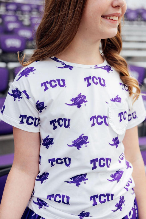 tcu-white-frog-ruffle-pocket-tee Mila & Rose - Sophia's Style-4