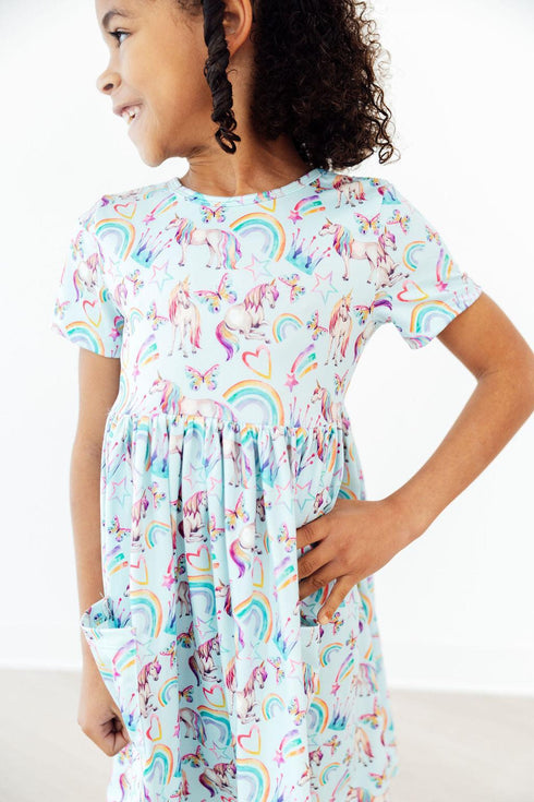 unicorn-queen-s-s-pocket-twirl-dress-Mila&Rose-Sophia's StyleTwirl Pocket Dress S/S-1