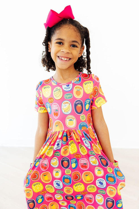 fresh-fruity-s-s-pocket-twirl-dress-Mila&Rose-Sophia's StyleTwirl Pocket Dress S/S-1