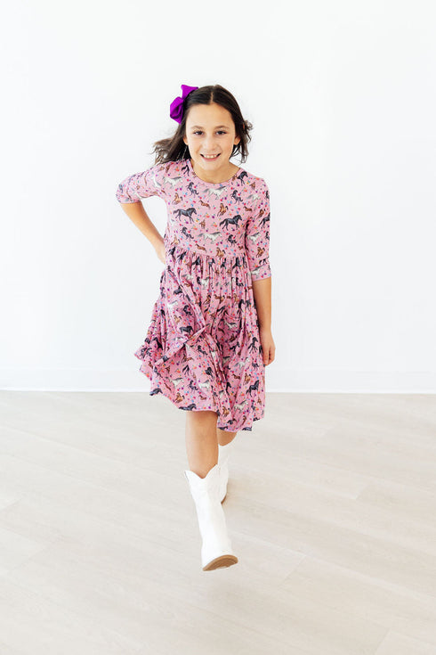 petals-ponies-3-4-sleeve-pocket-twirl-dress-Mila&Rose-Sophia's Style-3