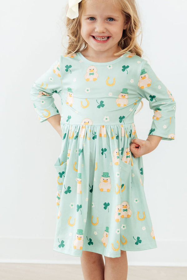 lucky-duck-3-4-sleeve-pocket-twirl-dress-sophias-styleTwirl Pocket Dress 3/4-1