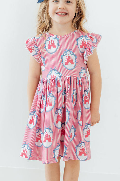 once-upon-a-castle-flutter-sleeve-twirl-dress-Mila&Rose-Sophia's StyleTwirl Dress Flutter-1