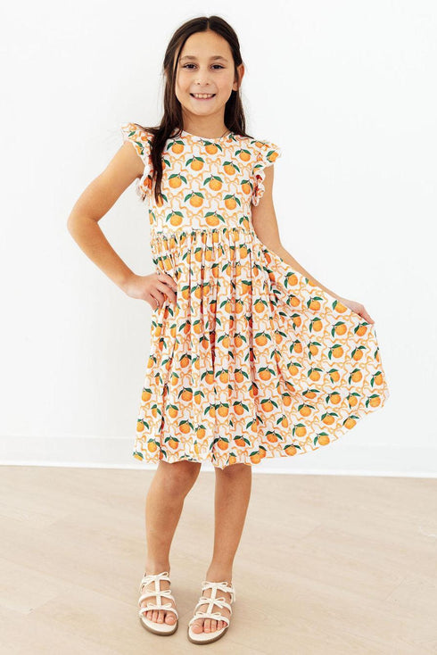 orange-orchard-flutter-sleeve-twirl-dress-Mila&Rose-Sophia's Style-2