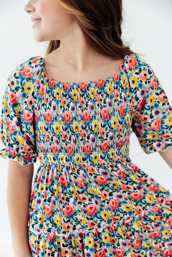 beautiful-blossoms-smocked-ruffle-dress-Mila&Rose-Sophia's StyleSmocked Ruffle Dress-1