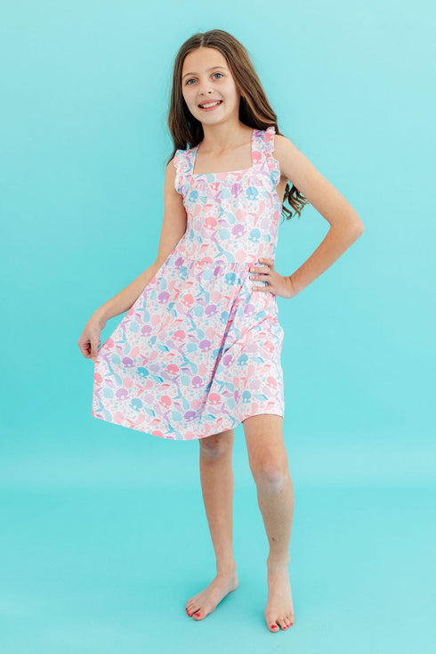 mermaid-tails-ruffle-cross-back-dress-Mila&Rose-Sophia's Style-2