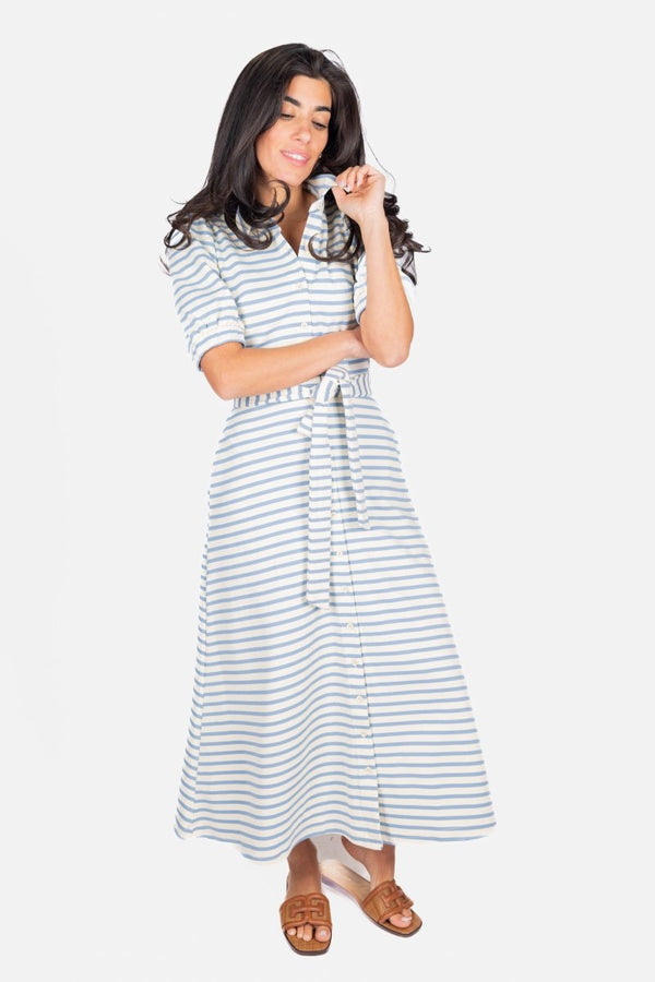 monika-dress-blue-stripe Yakira Bella Sophia's Style-womens-sizes-XS-1