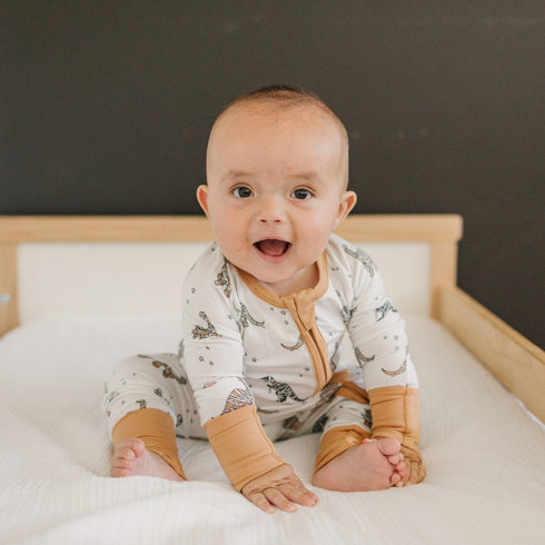 mummy-saurus-rex-bamboo-zippy-romper Little Joy Co - Sophia's Style-2