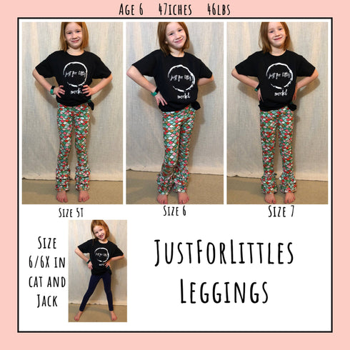 golden-floral-leggings-just-for-littles®️ - Sophia's Style -9