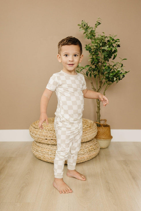 neutral-checker-2pc-bamboo-pajama-set Little Joy Co - Sophia's Style-4