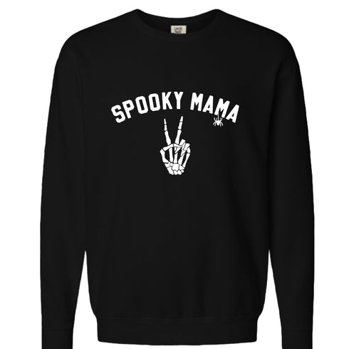 womens-spooky-mama-comfort-colors-crewneck-sweatshirt Sophia's Style-3