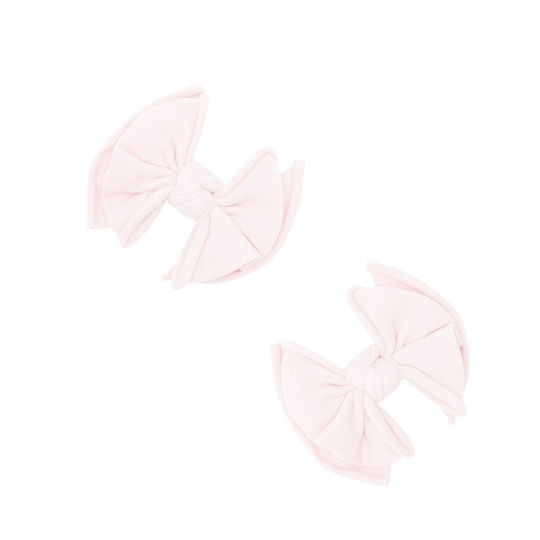 2pk-baby-fab-clips-ballet-pink Baby Bling Bows clips headbands - Sophia's Style2PK BABY FAB CLIPS-