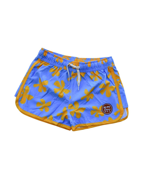 womens-boardie-watershorts-in-light-blue-plumeria-of-one-sea - Sophia's Style Adult-1