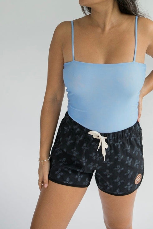 womens-boardie-watershorts-in-black-breadfruit-bandana-of-one-sea - Sophia's Style -2