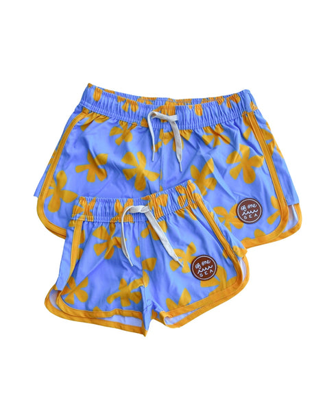 womens-boardie-watershorts-in-light-blue-plumeria-of-one-sea - Sophia's Style -2