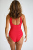 womens-cutout-one-piece-in-red-ribbed-of-one-sea - Sophia's Style -2