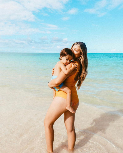 womens-cutout-one-piece-in-yellow-ohia-lehua-print-of-one-sea - Sophia's Style -5