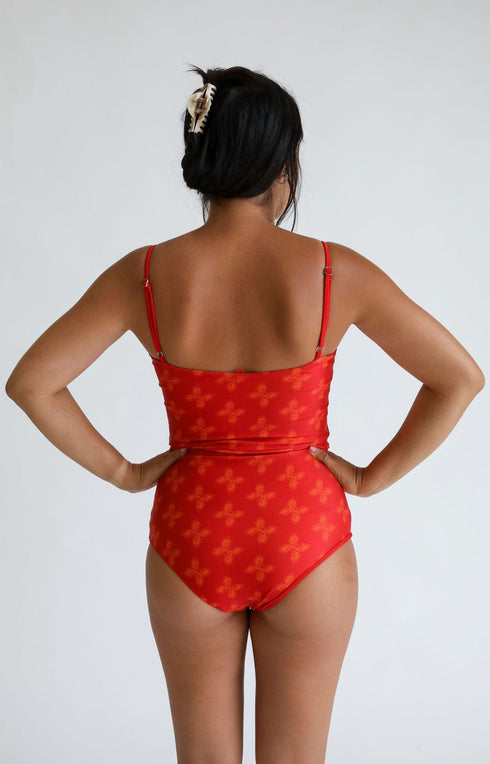womens-strappy-one-piece-in-red-breadfruit-bandana- - Sophia's Style -7