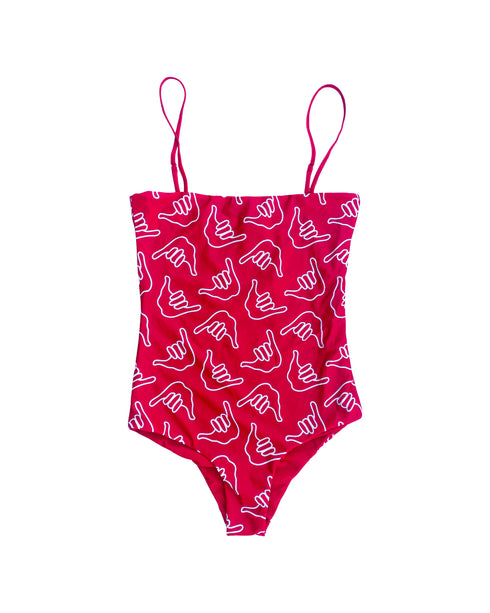womens-strappy-one-piece-in-red-shaka-of-one-sea - Sophia's Style -2