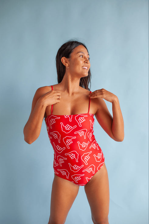 womens-strappy-one-piece-in-red-shaka-of-one-sea - Sophia's Style -4
