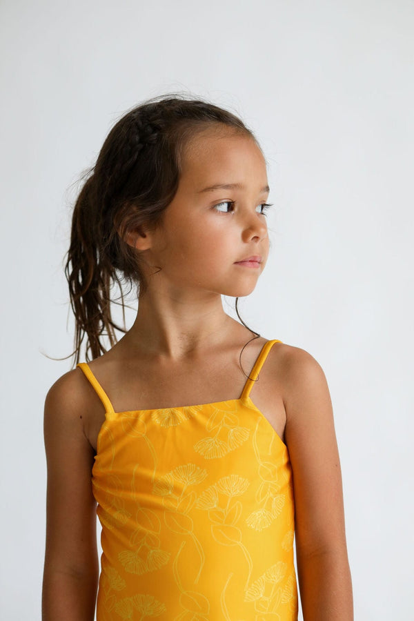 girls-strappy-one-piece-in-yellow-ohia-print-of-one-sea - Sophia's Style Kids-1