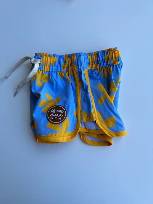 kid-s-boardie-watershorts-in-light-blue-plumeria-of-one-sea - Sophia's Style Kids-1