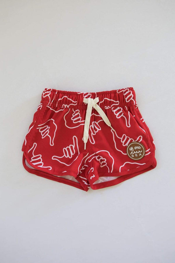 kid-s-boardie-watershorts-in-red-shaka-of-one-sea - Sophia's Style Kids-1