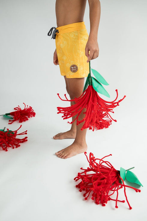 kid-s-townshorts-in-yellow-ohia-print-of-one-sea - Sophia's Style -2