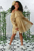 Girls Avery Gold Sparkle Cold-Shoulder Party Dress 12M-14