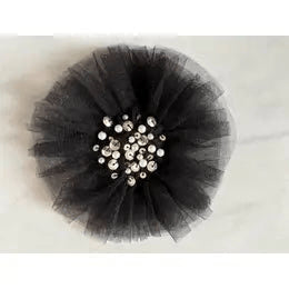 Girls Stylish Black Tulle Hairclip