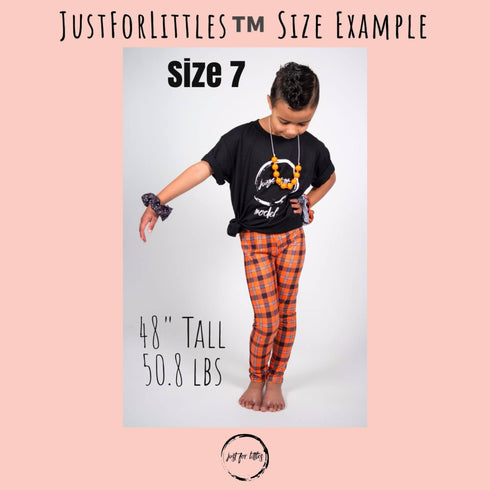 Orange & Black Leggings