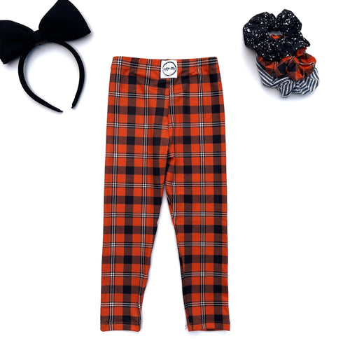 Orange & Black Leggings