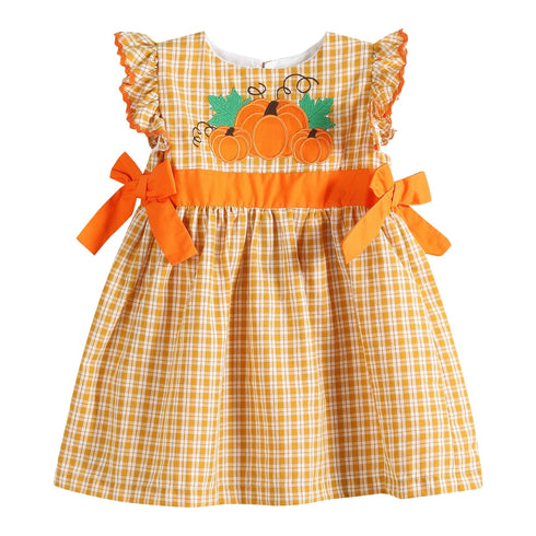 orange-gingham-ruffle-pumpkin-bow-dress-lil-cactus-sophias-style-9