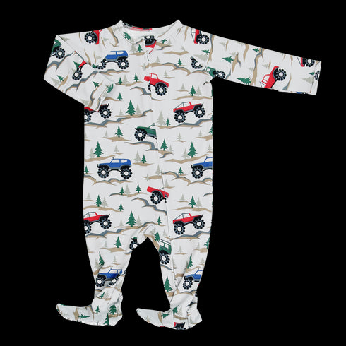 Over the River Zipper Footie