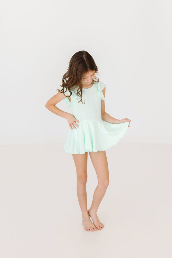 pastel-green-s-s-twirl-leotard Mila & Rose at Sophia's Style-Pastel Green S/S Twirl Leotard-6-12M-Twirl Leotard S/S-1