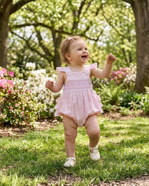 pink-and-white-bows-smocked-ruffle-bubble-romper-lil-cactus-sophias-style-3