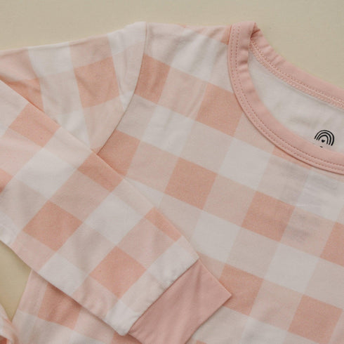 pink-gingham-2pc-bamboo-pajama-set Little Joy Co - Sophia's Style-3