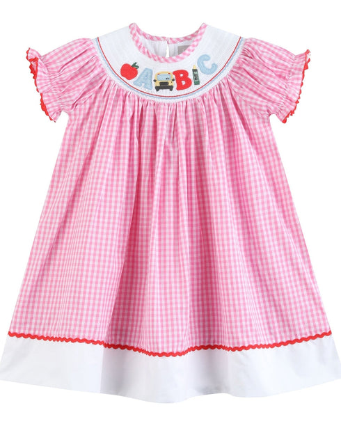 pink-gingham-abc-school-bishop-dress-lil-cactus-sophias-styleBishop Dress-1