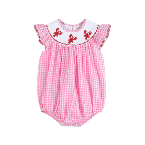 pink-gingham-crawfish-smocked-flutter-bubble-romper-lil-cactus-sophias-style-1