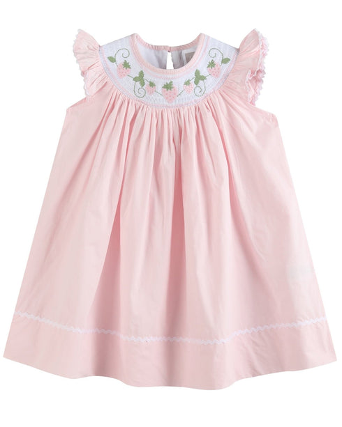 pink-strawberry-vine-smocked-bishop-dress-lil-cactus-sophias-styleBishop Dress-1
