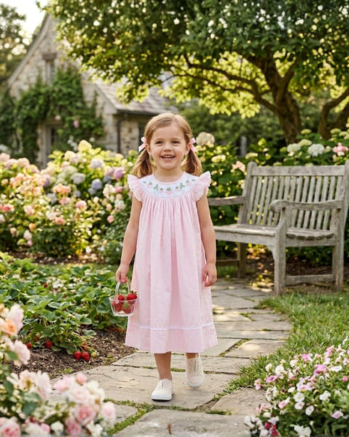 pink-strawberry-vine-smocked-bishop-dress-lil-cactus-sophias-style-3