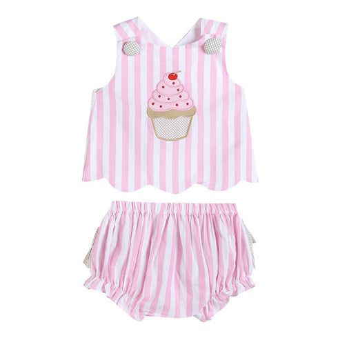 pink-stripe-cupcake-applique-top-bloomer-set-lil-cactus-sophias-styleTop and Bloomer Set-1