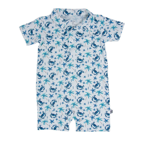 blue-crabs-polo-romper Sweet Bamboo - Sophia's StyleRompers-1