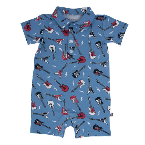 polo-romper-rock-n-roll-blue Sweet Bamboo - Sophia's StyleRompers-1