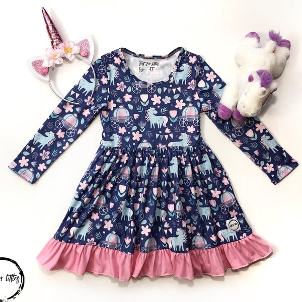 princess-carriage-comfy-cozies-just-for-littles®️ - Sophia's Style Pajamas-1