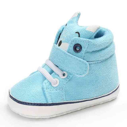 baby-animal-first-walkers-light-blue-fox Grookz Shoes - Sophia's Style-1