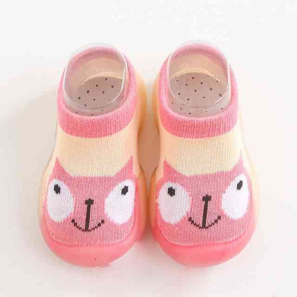 animal-sock-shoes-pink-cat Grookz Shoes - Sophia's Style-1