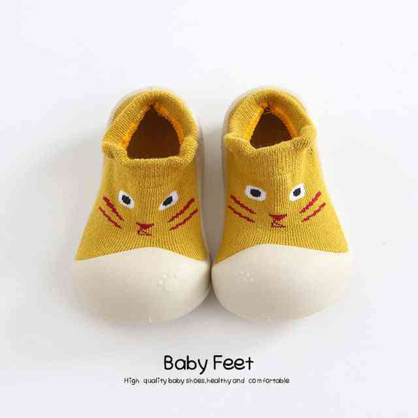 animal-sock-shoes-yellow-small-cat Grookz Shoes - Sophia's Style-1