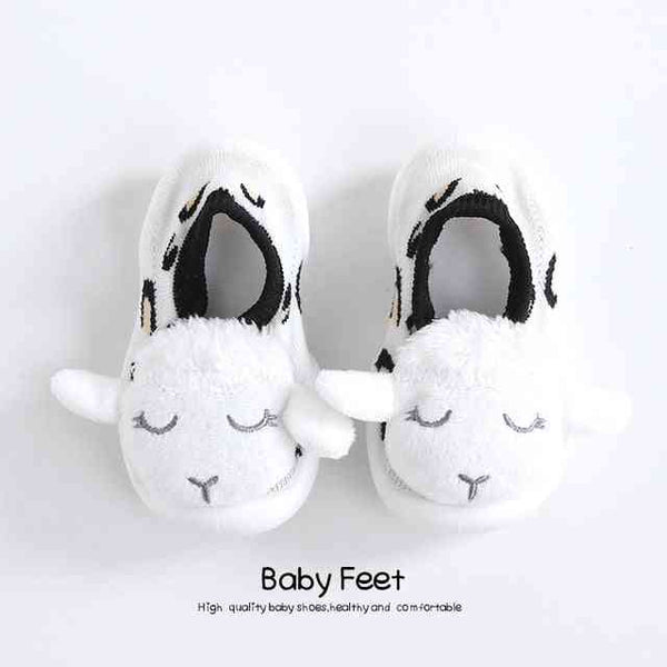baby-doll-sock-shoes-white-sheep Grookz Shoes - Sophia's Style-1