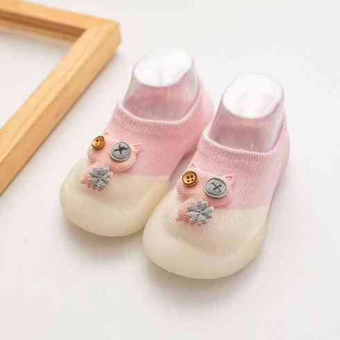 baby-owl-shoes-pink Grookz Shoes - Sophia's Style-1